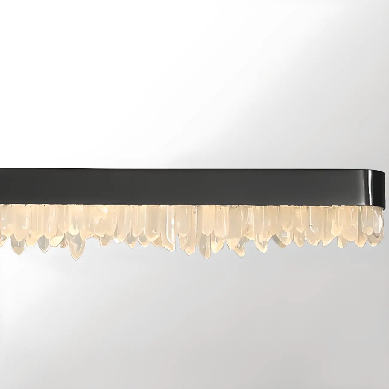 Suspension moderne en cristal pour îlot de cuisine, à intensité variable, LED