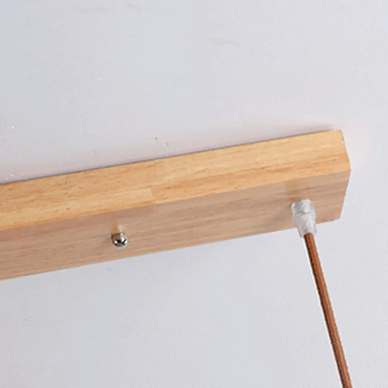 Suspension moderne à 3 lumières en bois et verre pour îlot de cuisine