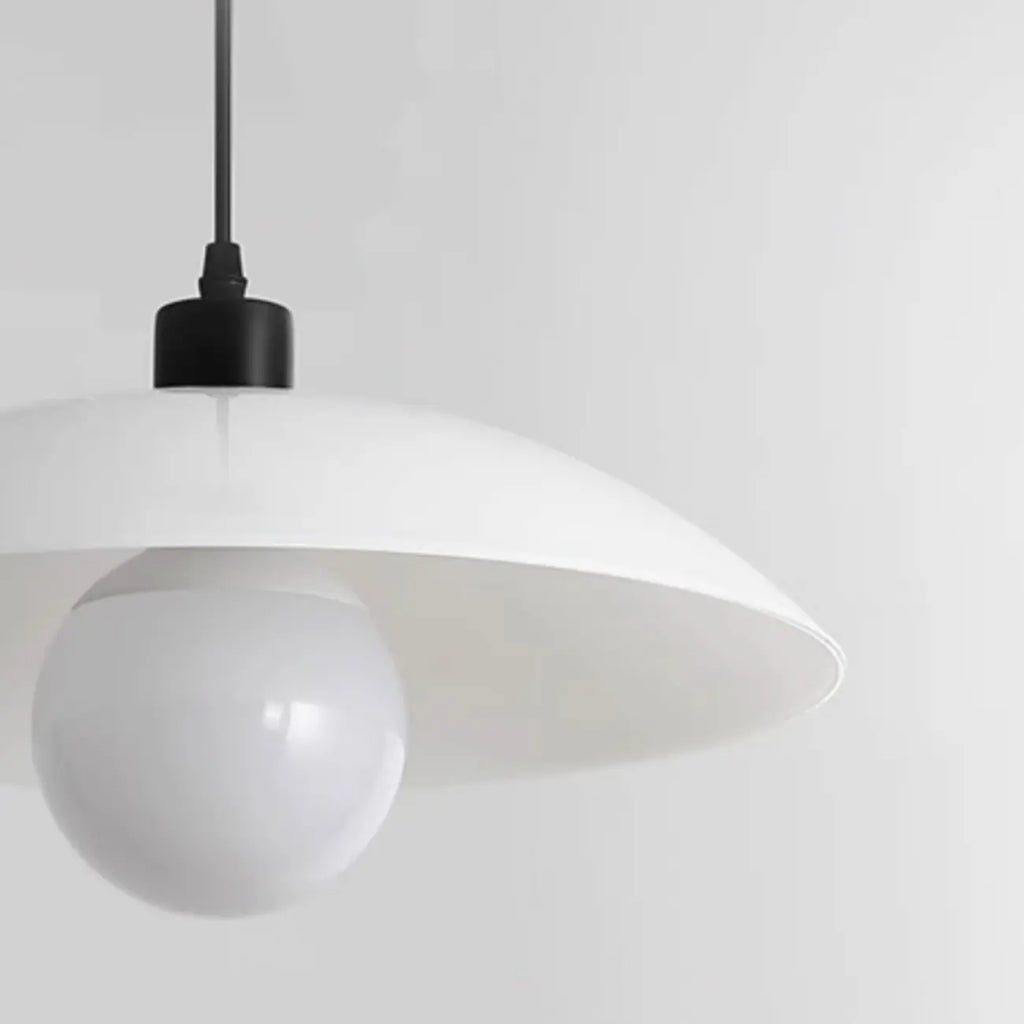 Suspension de salle à manger moderne en verre blanc réglable