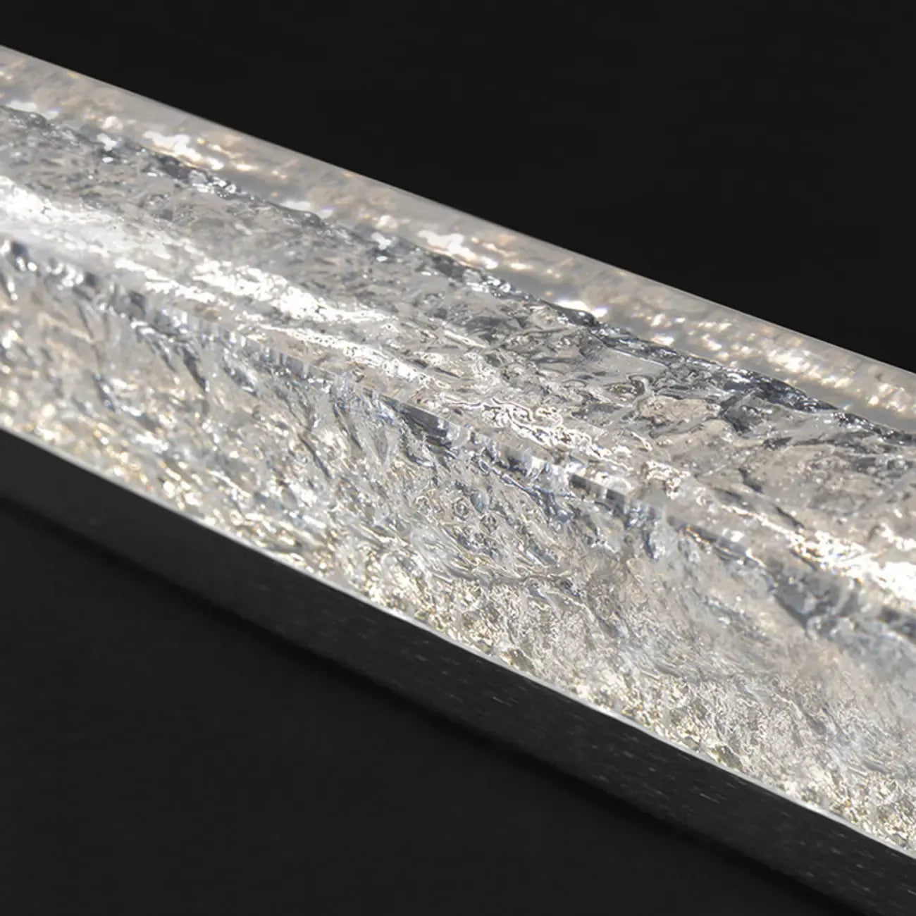 Suspension rectangulaire moderne en résine noire pour îlot de cuisine