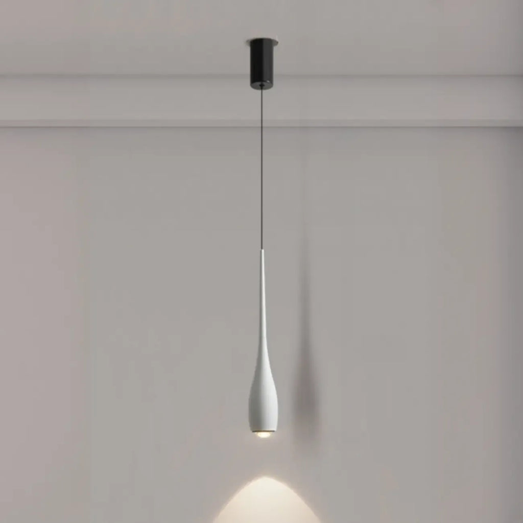 Suspension moderne à intensité variable en métal et acrylique au design épuré