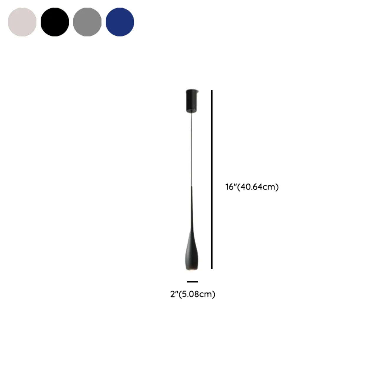 Suspension moderne à intensité variable en métal et acrylique au design épuré