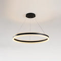 Lustre LED moderne et élégant à anneaux concentriques