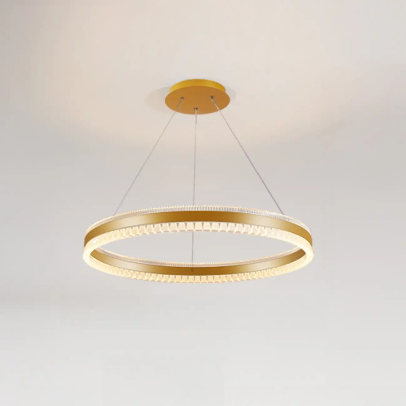 Lustre LED moderne et élégant à anneaux concentriques