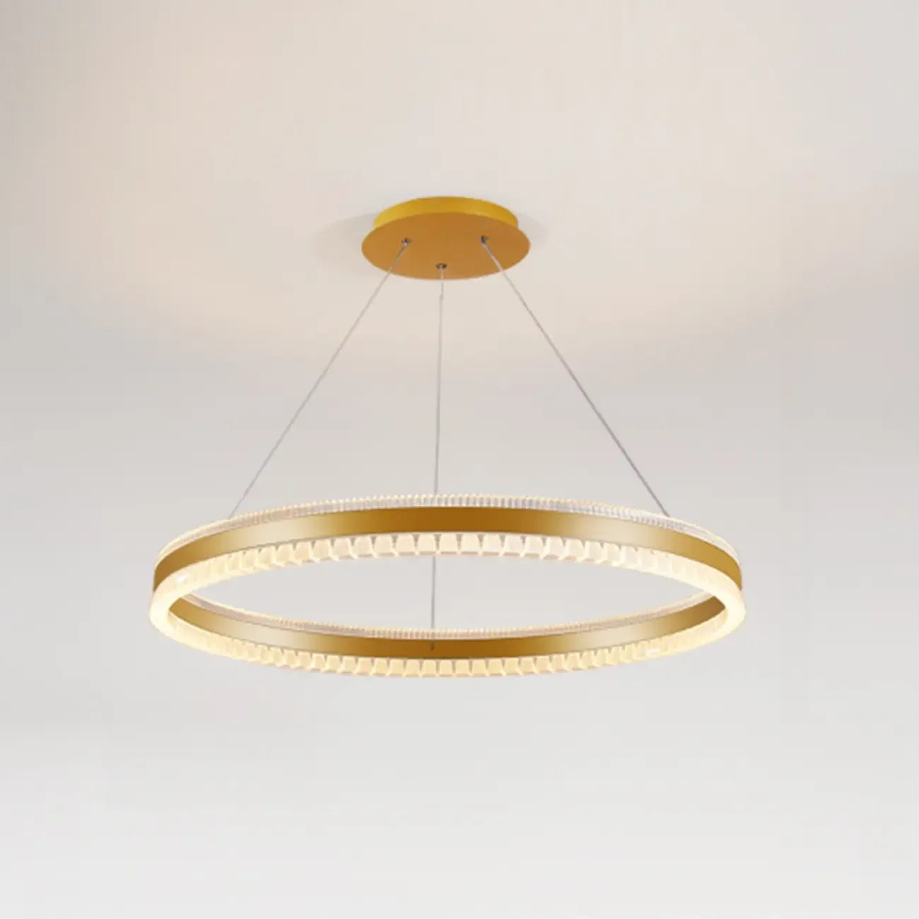 Lustre LED moderne et élégant à anneaux concentriques