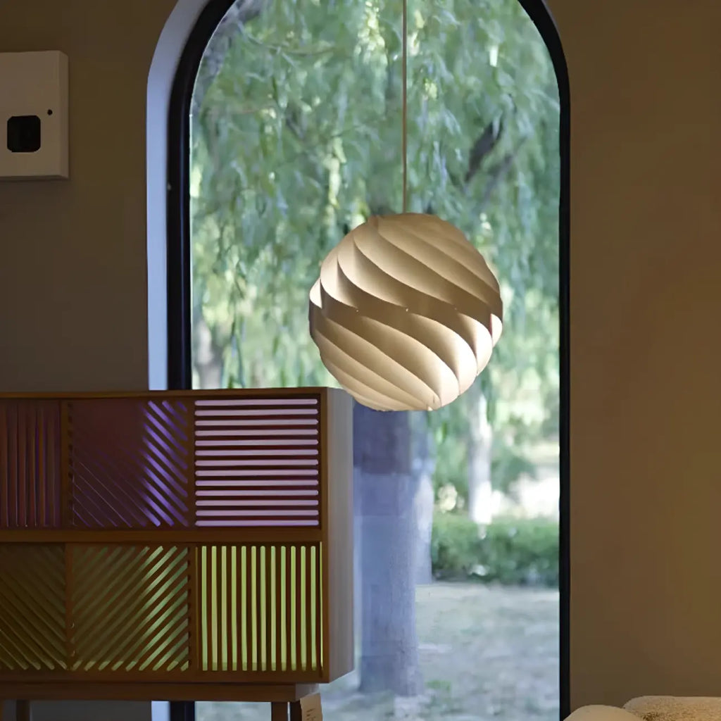 Suspension globe en aluminium artistique pour îlot de cuisine