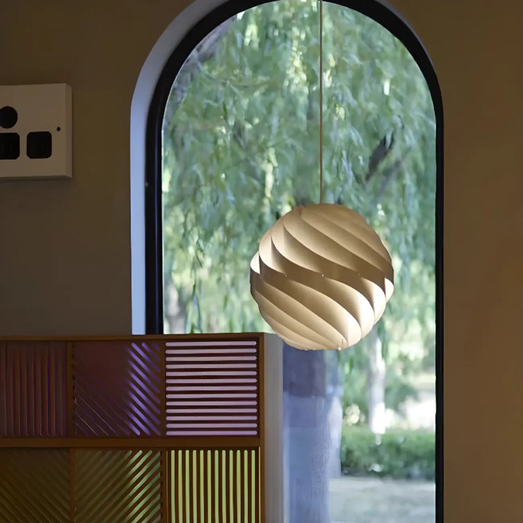 Suspension globe en aluminium artistique pour îlot de cuisine