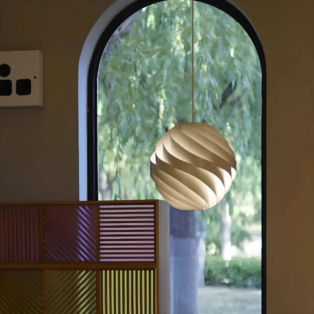 Suspension globe en aluminium artistique pour îlot de cuisine