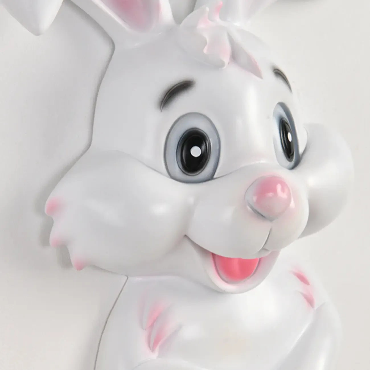 Applique murale pour enfants en résine en forme de lapin avec abat-jour en cristal