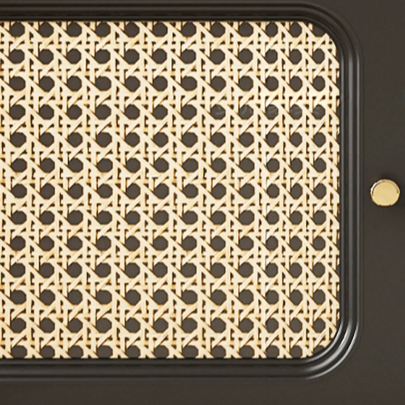 Meuble TV de style moderne du milieu du siècle en bois d'encre avec rangement