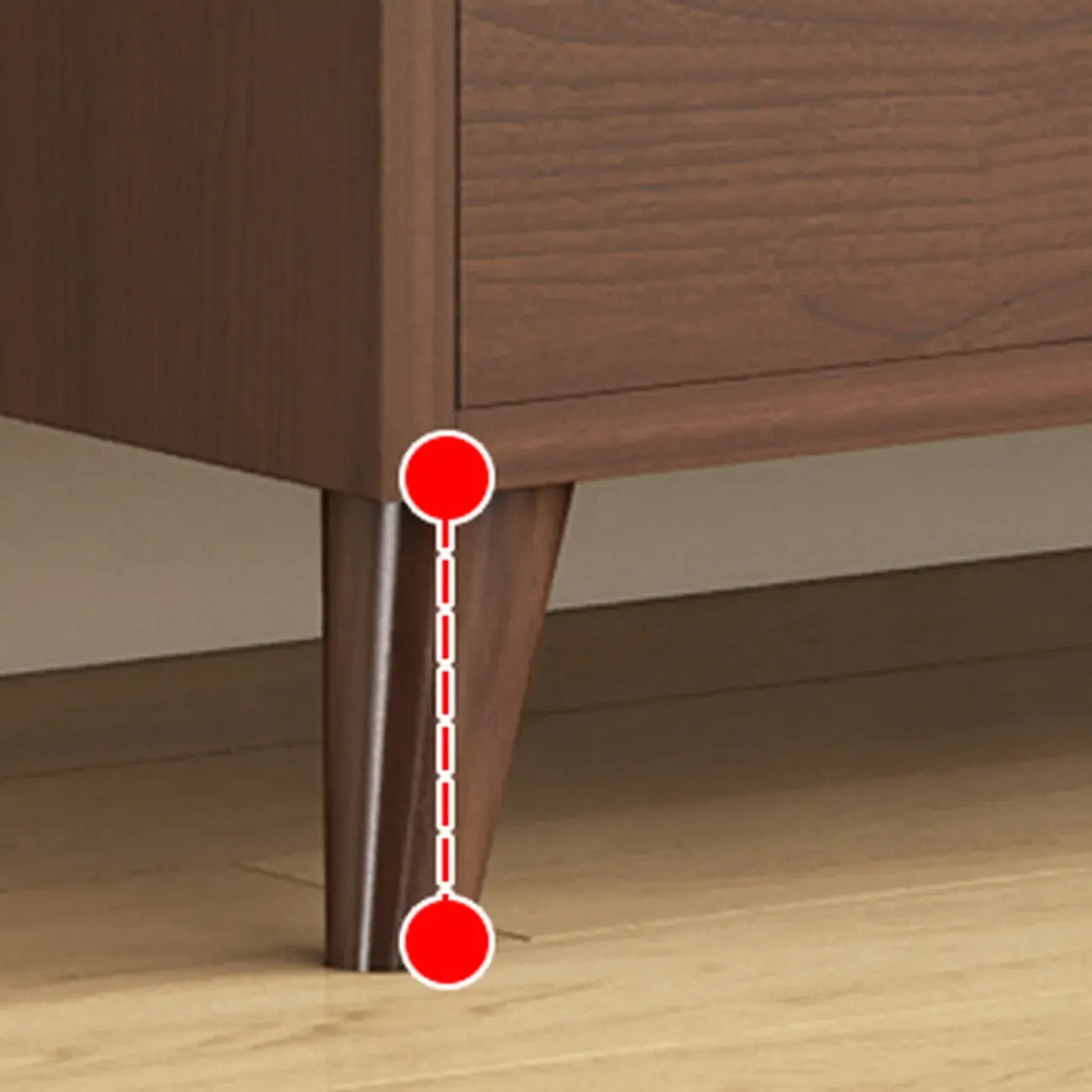 Buffet de cuisine en bois brun avec tiroir