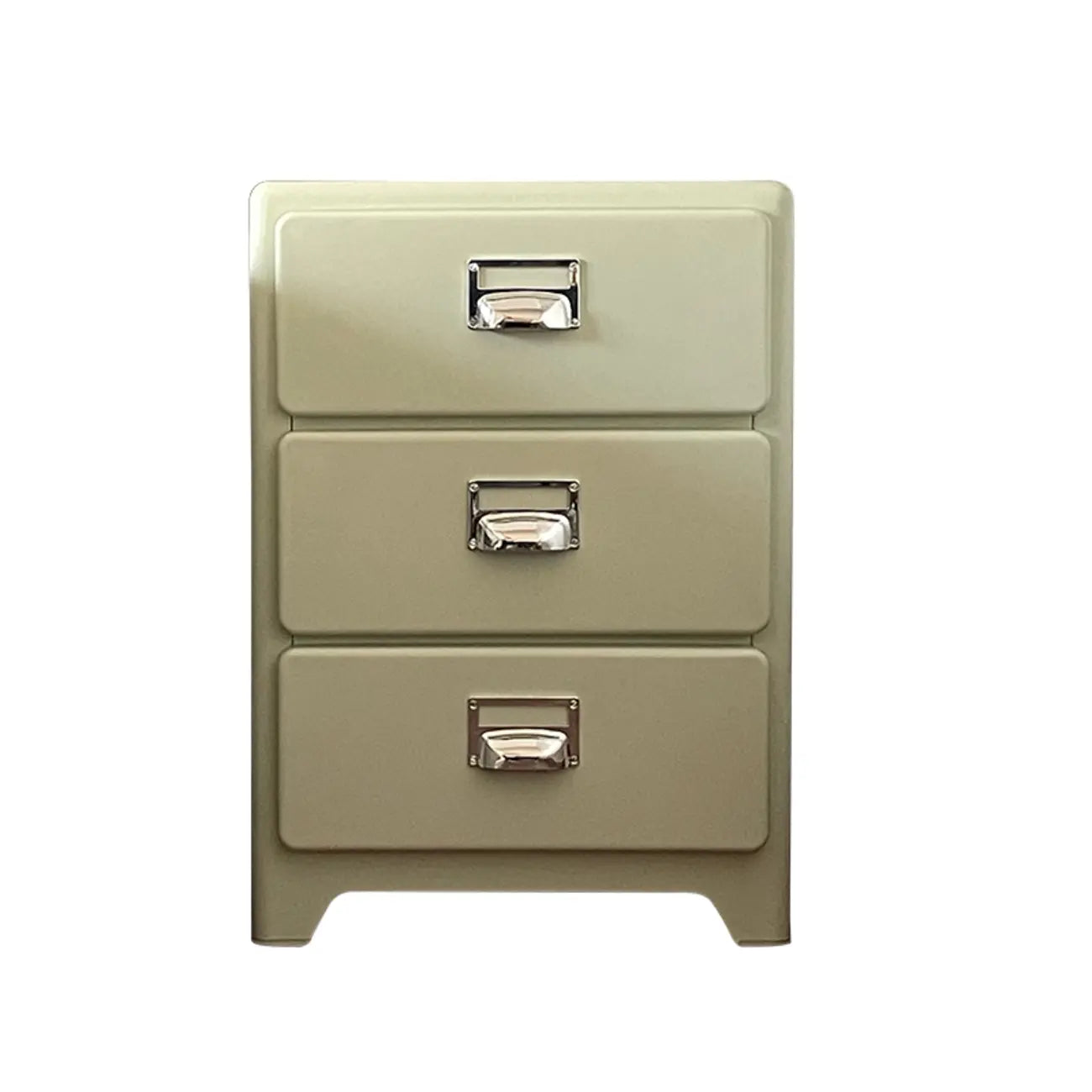 Table de chevet scandinave en bois à 3 tiroirs avec pieds