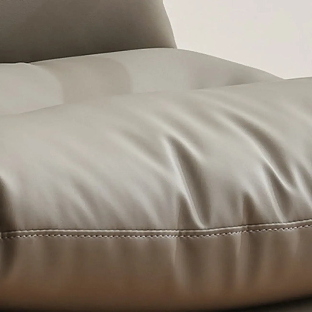 Fauteuil de bureau pivotant ergonomique moderne en cuir à dossier mi-haut