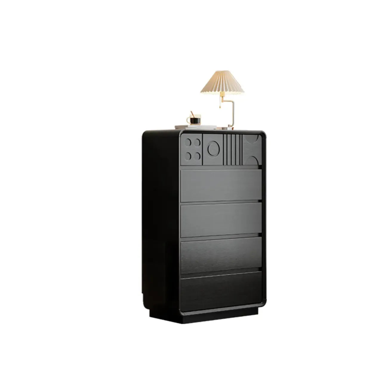 Buffet moderne en bois de noyer avec tiroirs de rangement