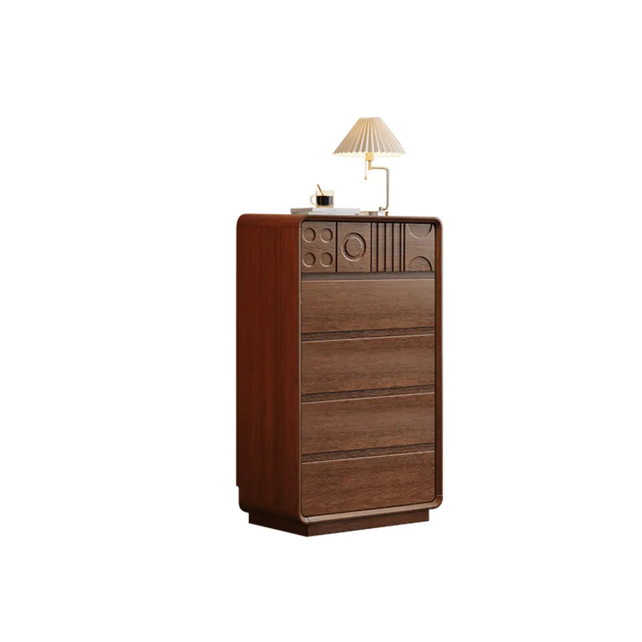 Buffet moderne en bois de noyer avec tiroirs de rangement