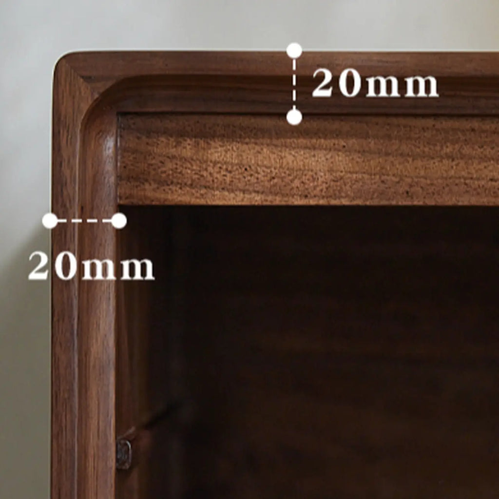 Table de chevet compacte et moderne en bois avec tiroir