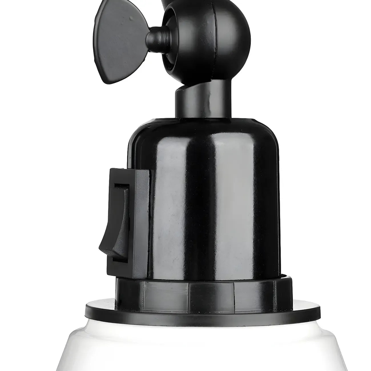 Applique murale conique à bras articulé en métal à 1 lumière