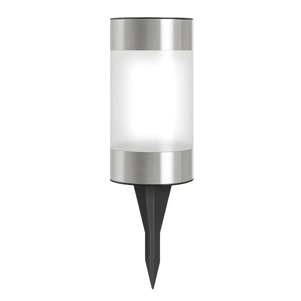 Éclairage paysager étanche à LED cylindrique en acier inoxydable
