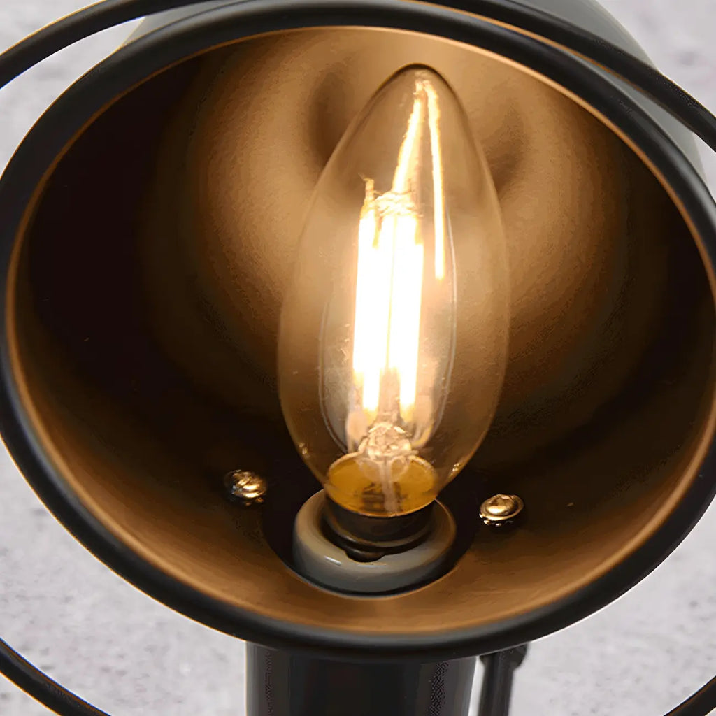 Applique murale industrielle noire à dôme de 12 pouces avec bras réglable