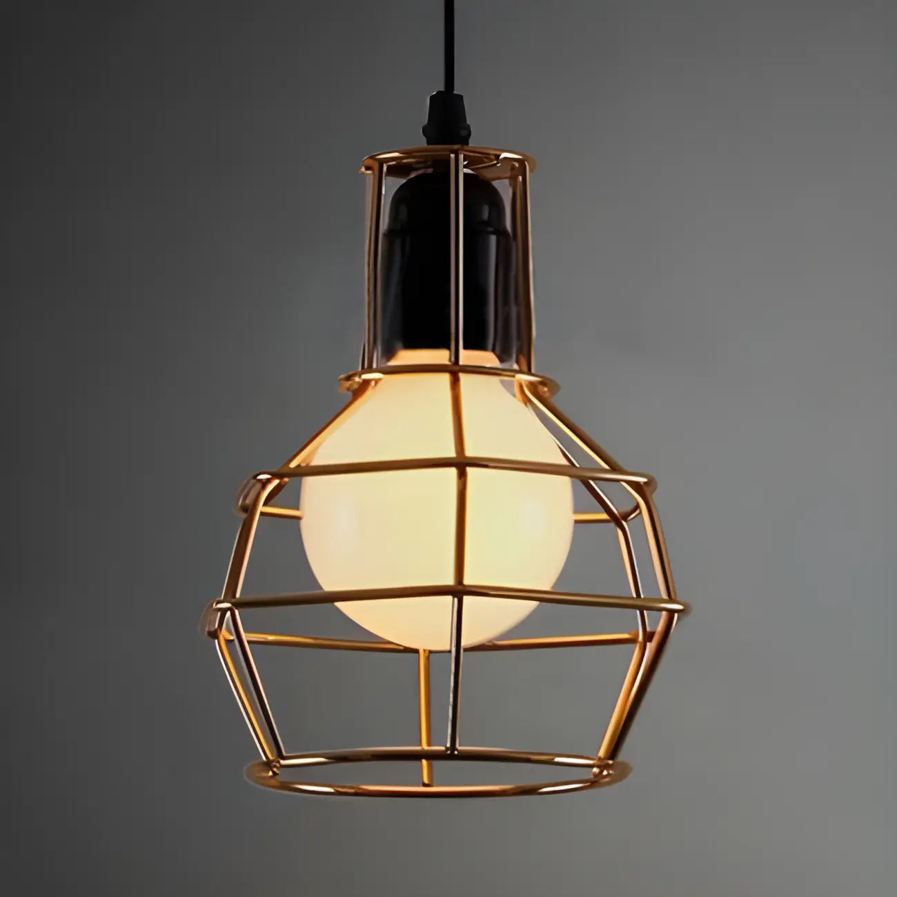 Suspension industrielle en métal pour îlot de cuisine