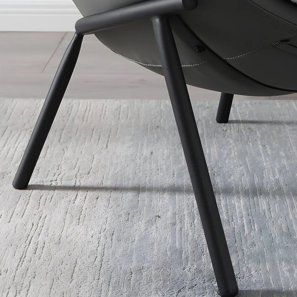 Fauteuil lounge moderne en tissu vert avec assise rembourrée