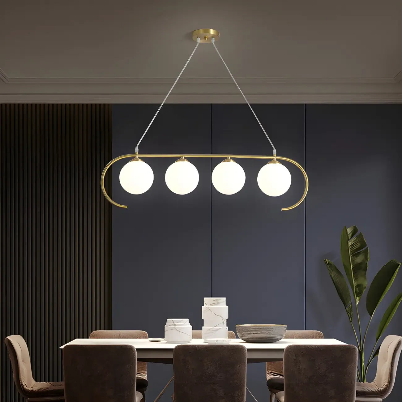 Suspension moderne en verre globe pour usage résidentiel