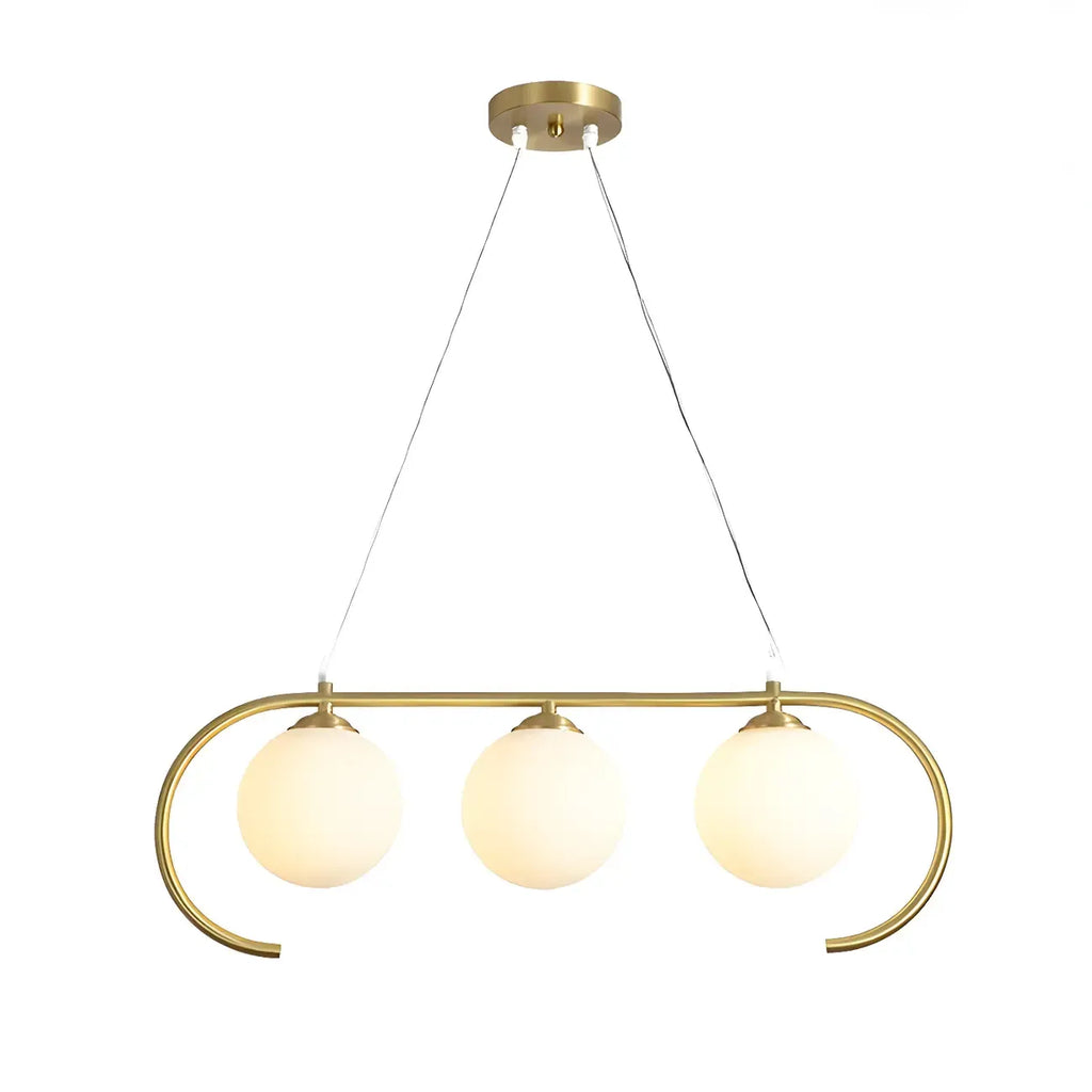 Suspension moderne en verre globe pour usage résidentiel