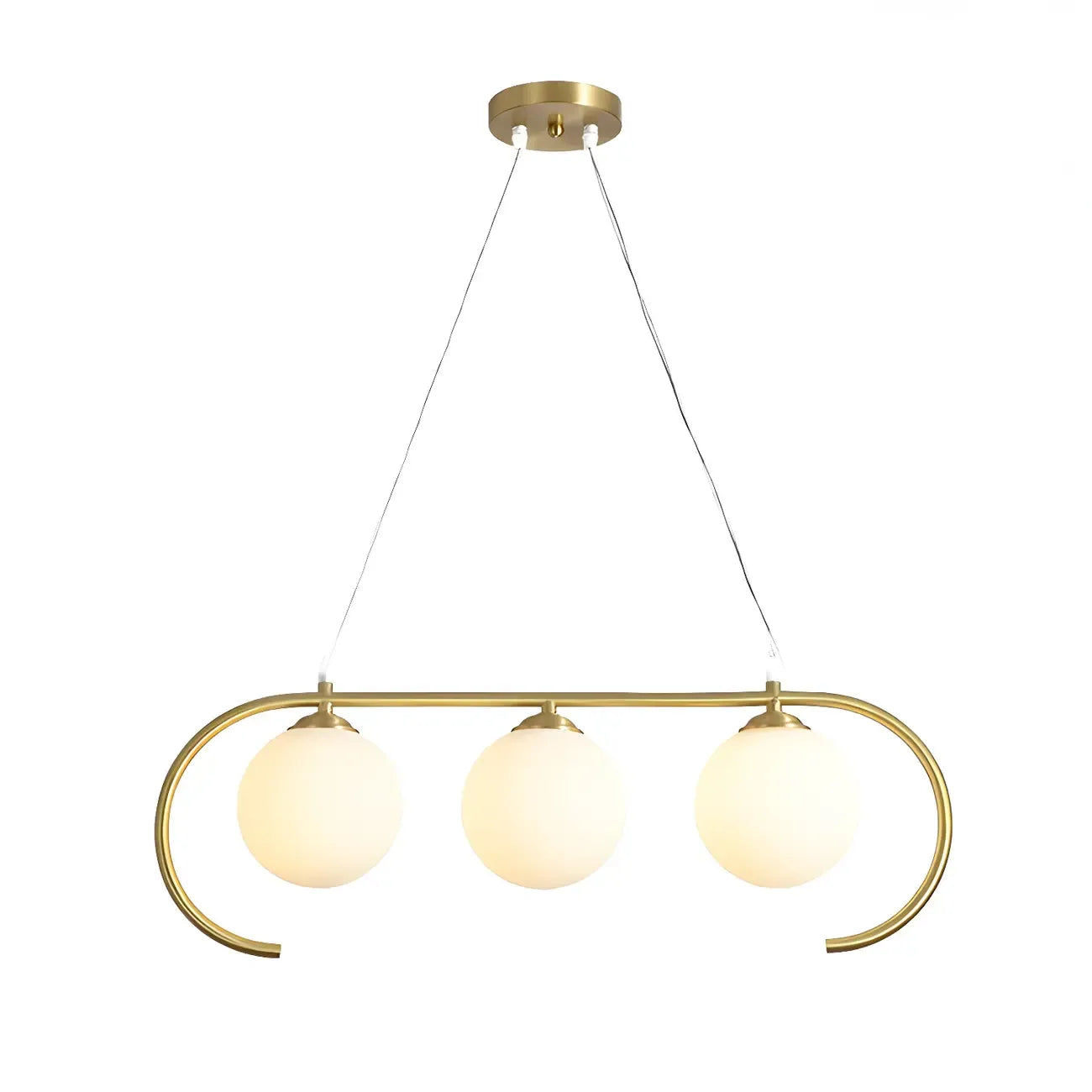 Suspension moderne en verre globe pour usage résidentiel