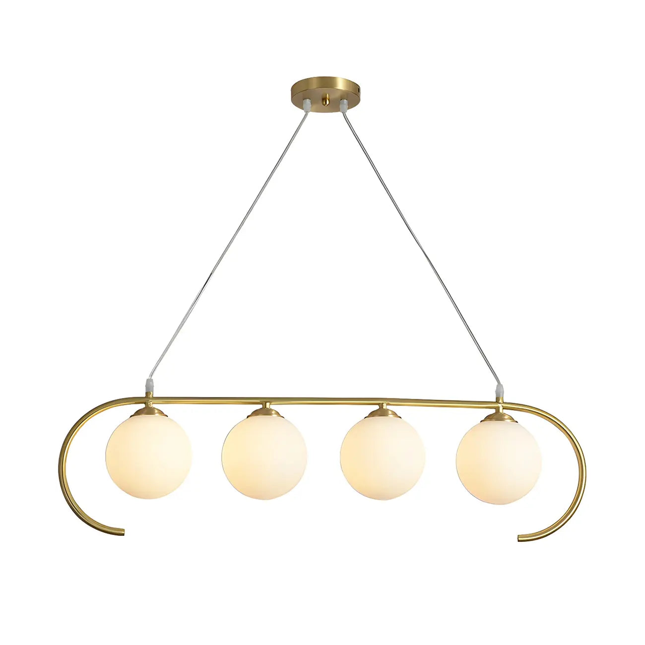 Suspension moderne en verre globe pour usage résidentiel