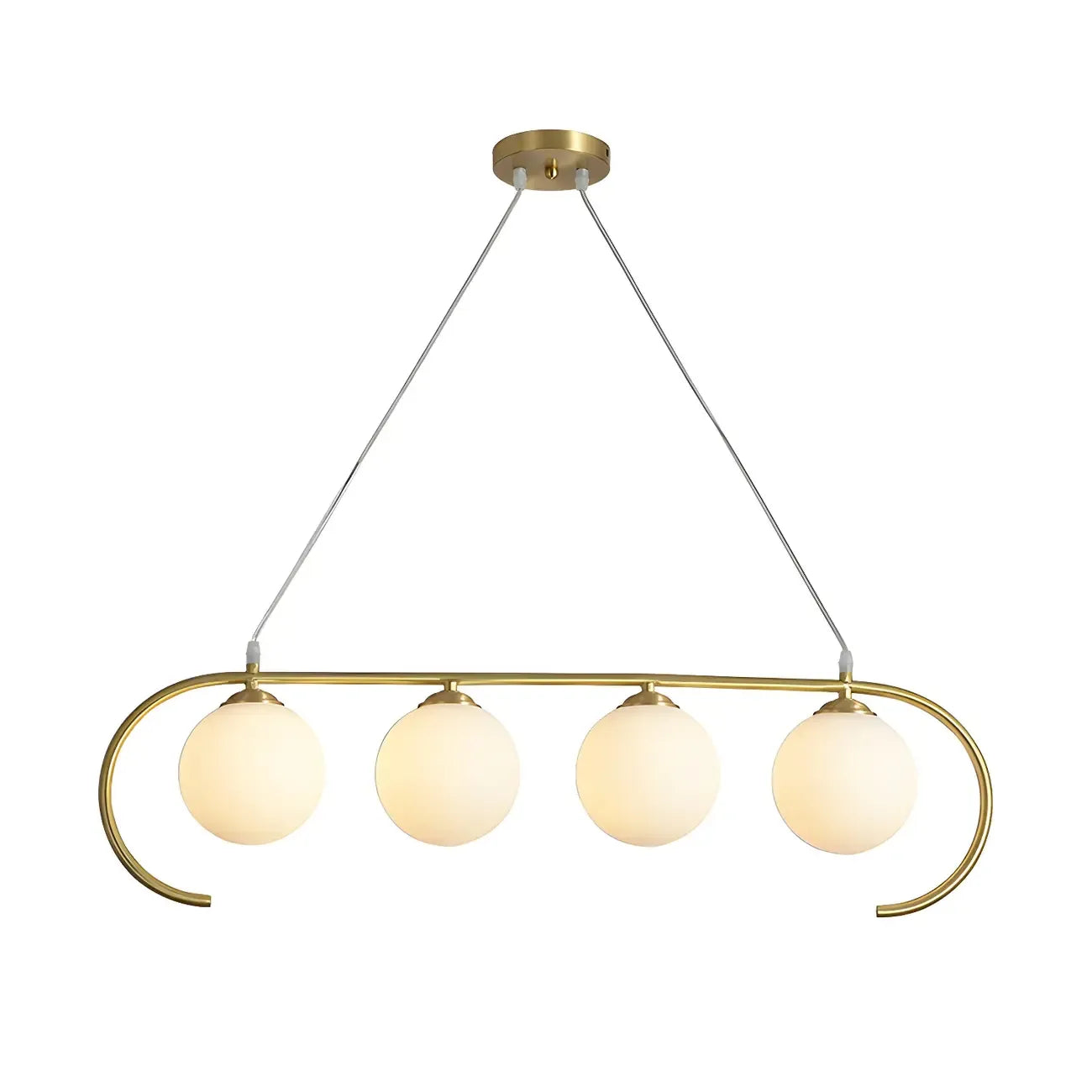 Suspension moderne en verre globe pour usage résidentiel