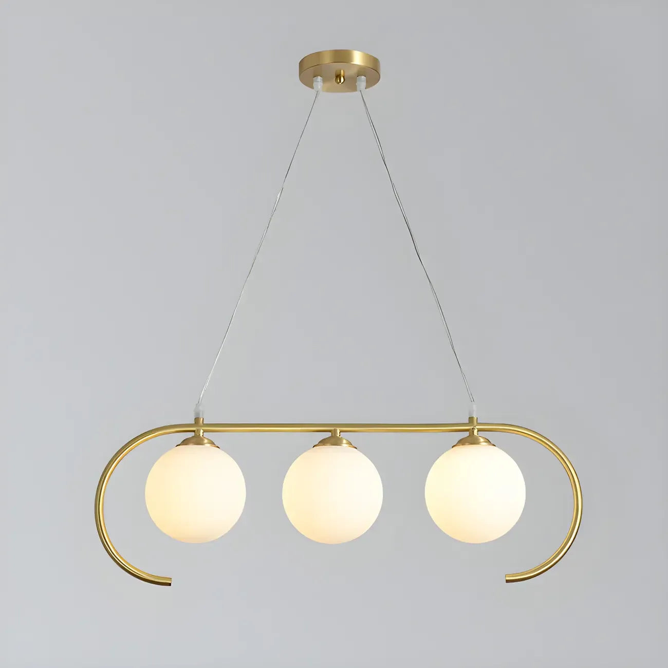 Suspension moderne en verre globe pour usage résidentiel