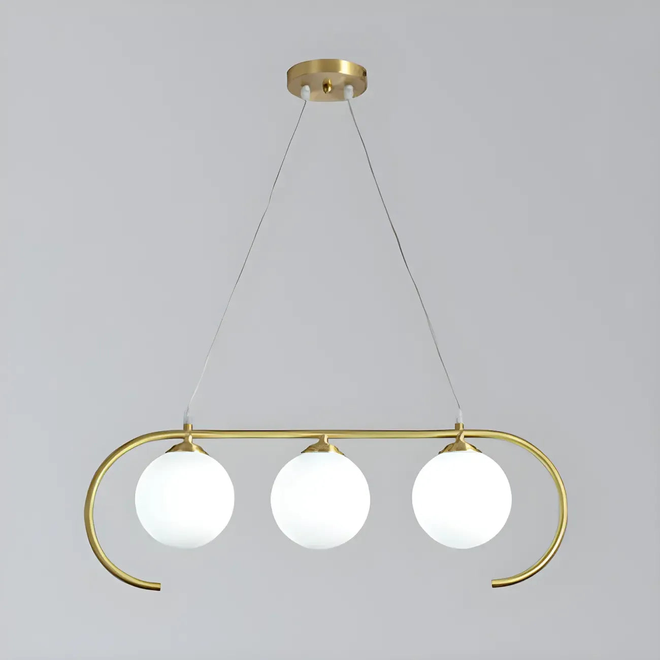 Suspension moderne en verre globe pour usage résidentiel