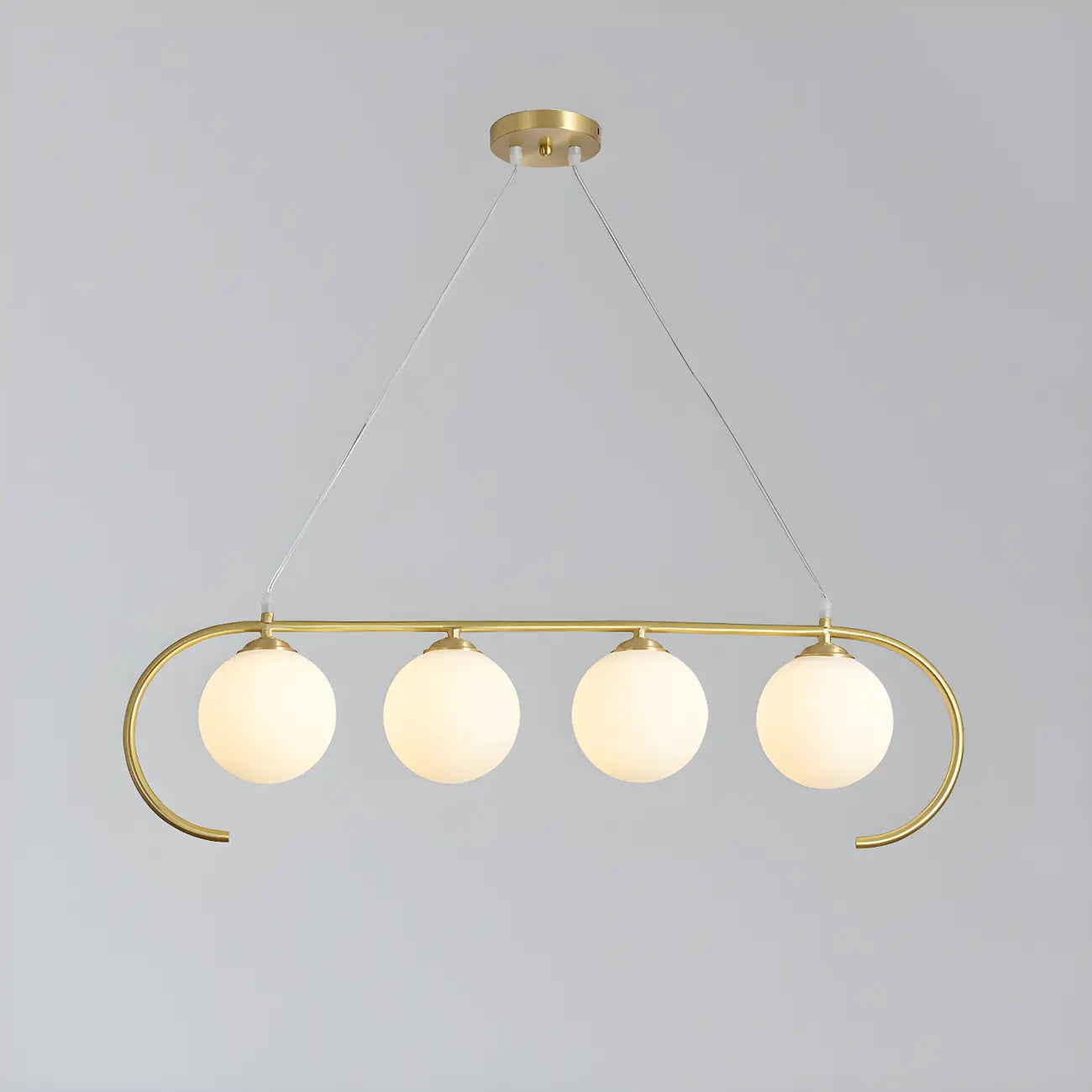 Suspension moderne en verre globe pour usage résidentiel