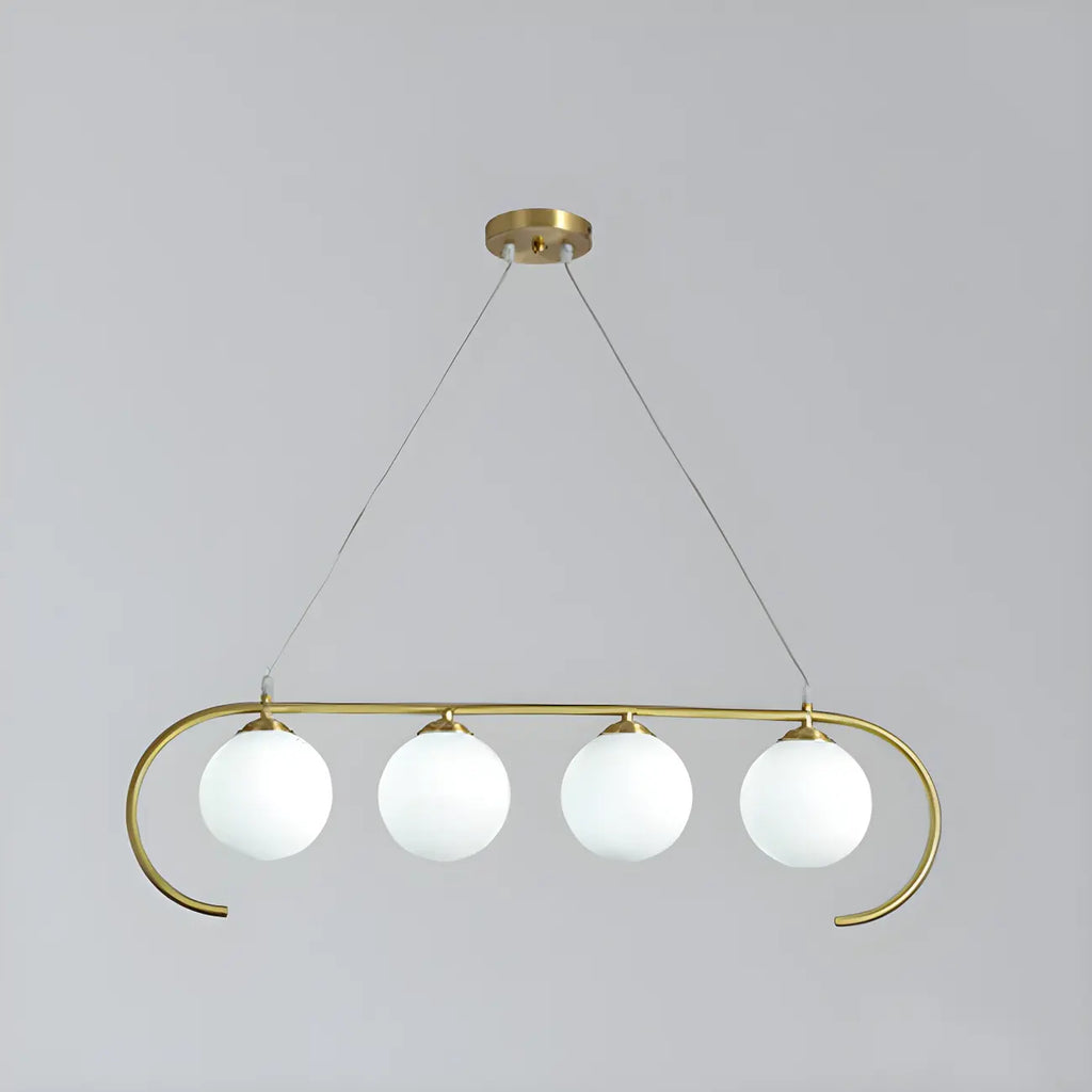 Suspension moderne en verre globe pour usage résidentiel