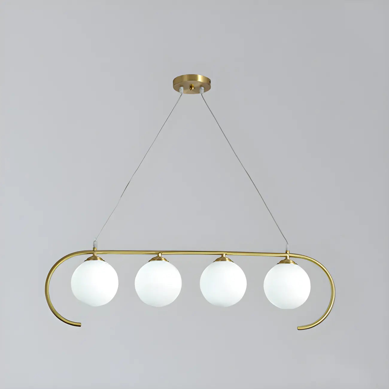 Suspension moderne en verre globe pour usage résidentiel