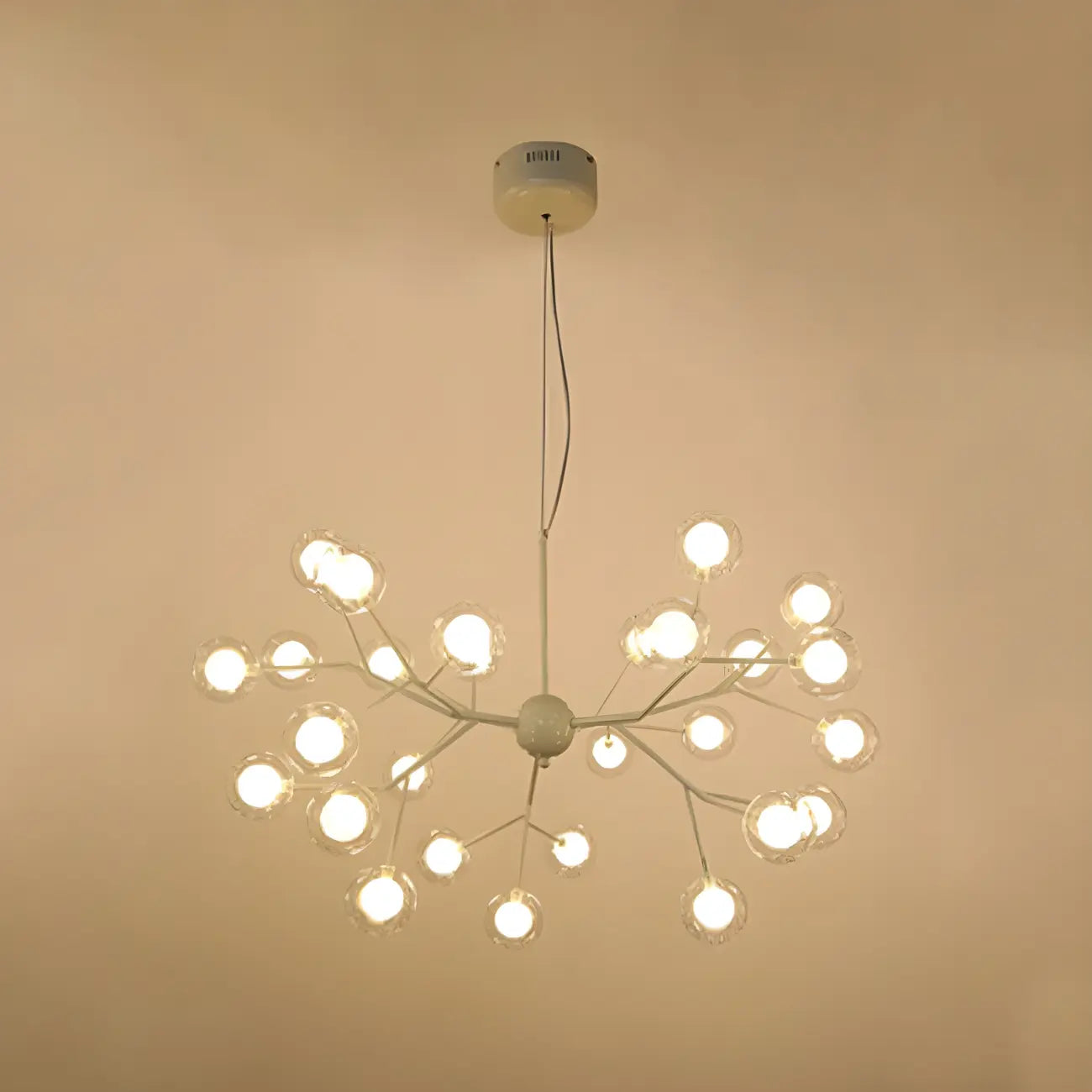 Lustre Sputnik moderne en verre globe réglable