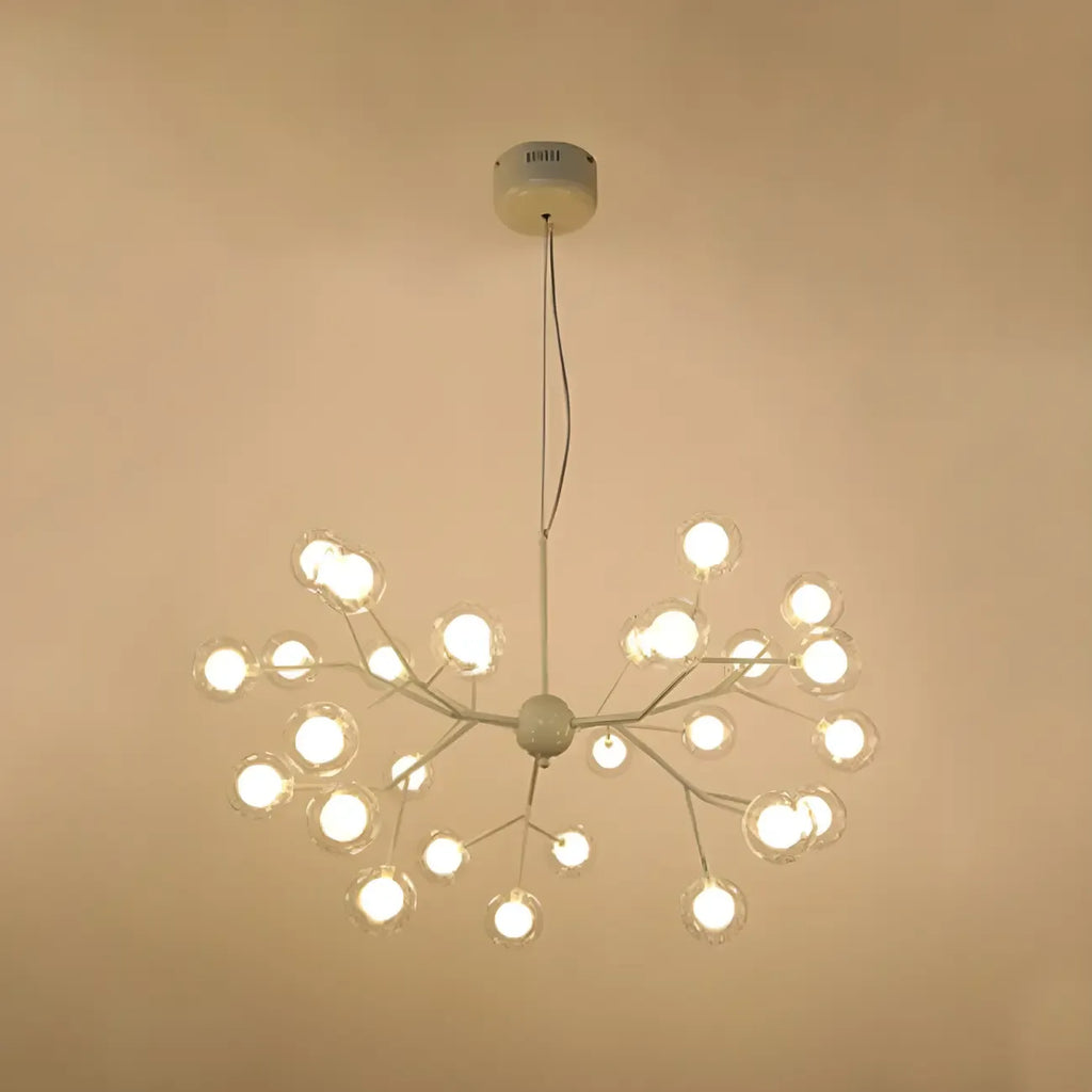 Lustre Sputnik moderne en verre globe réglable