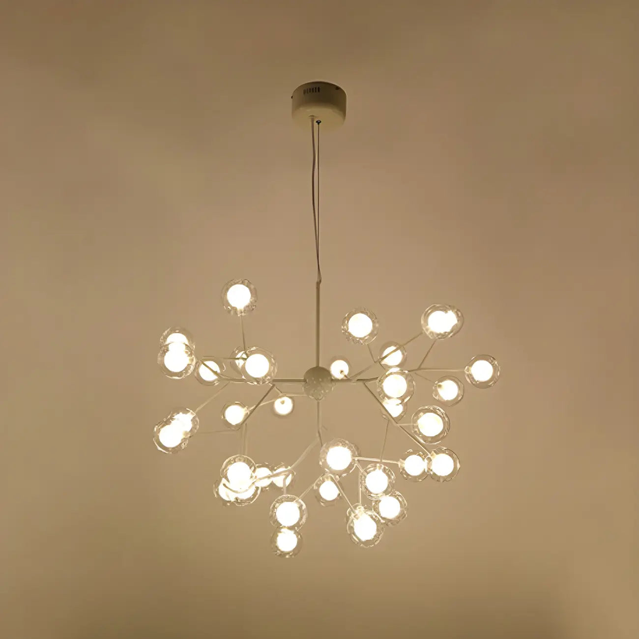 Lustre Sputnik moderne en verre globe réglable