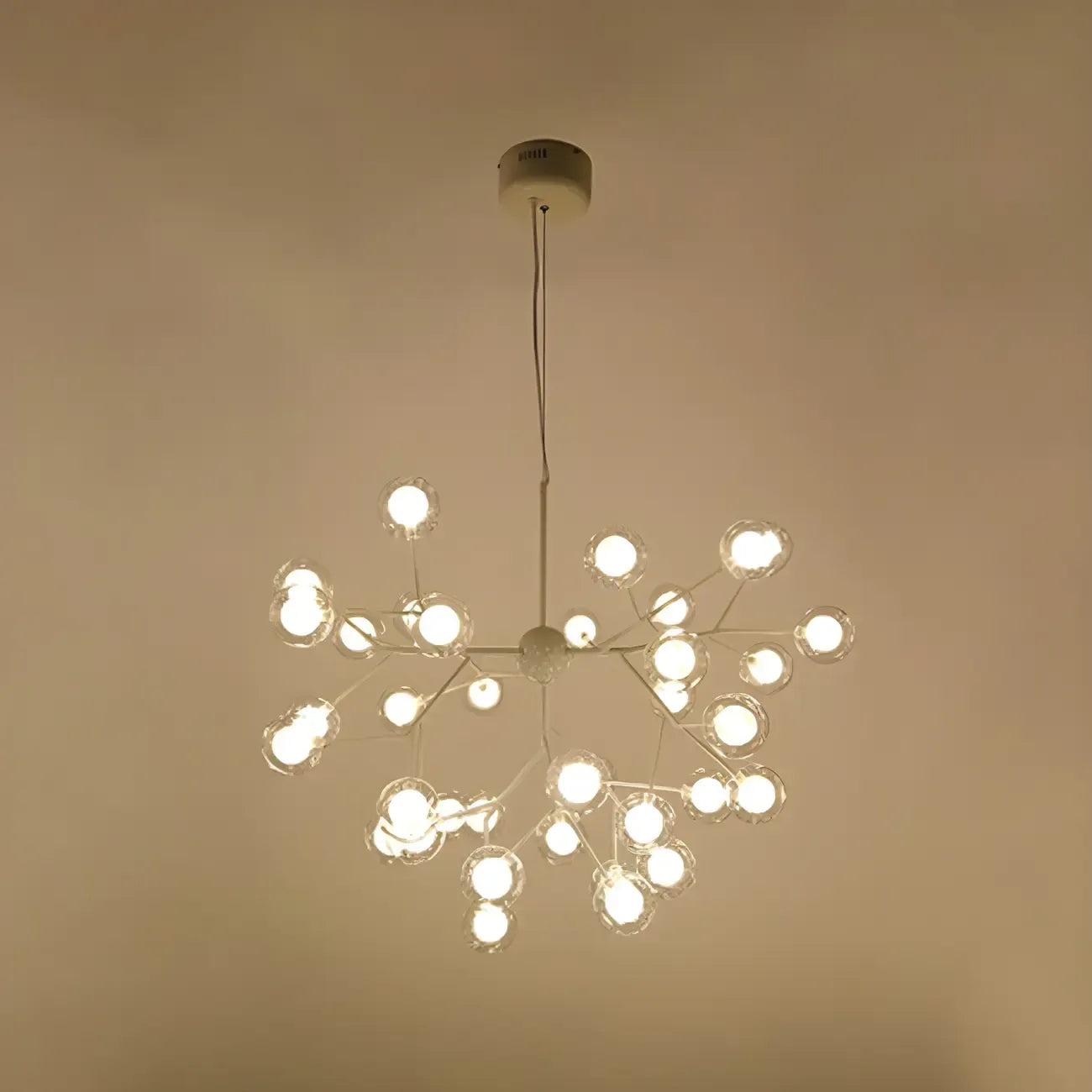 Lustre Sputnik moderne en verre globe réglable