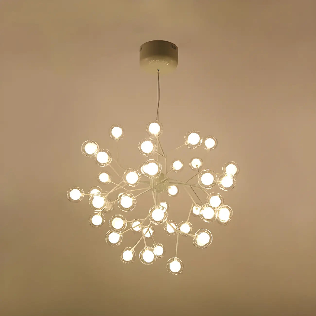 Lustre Sputnik moderne en verre globe réglable