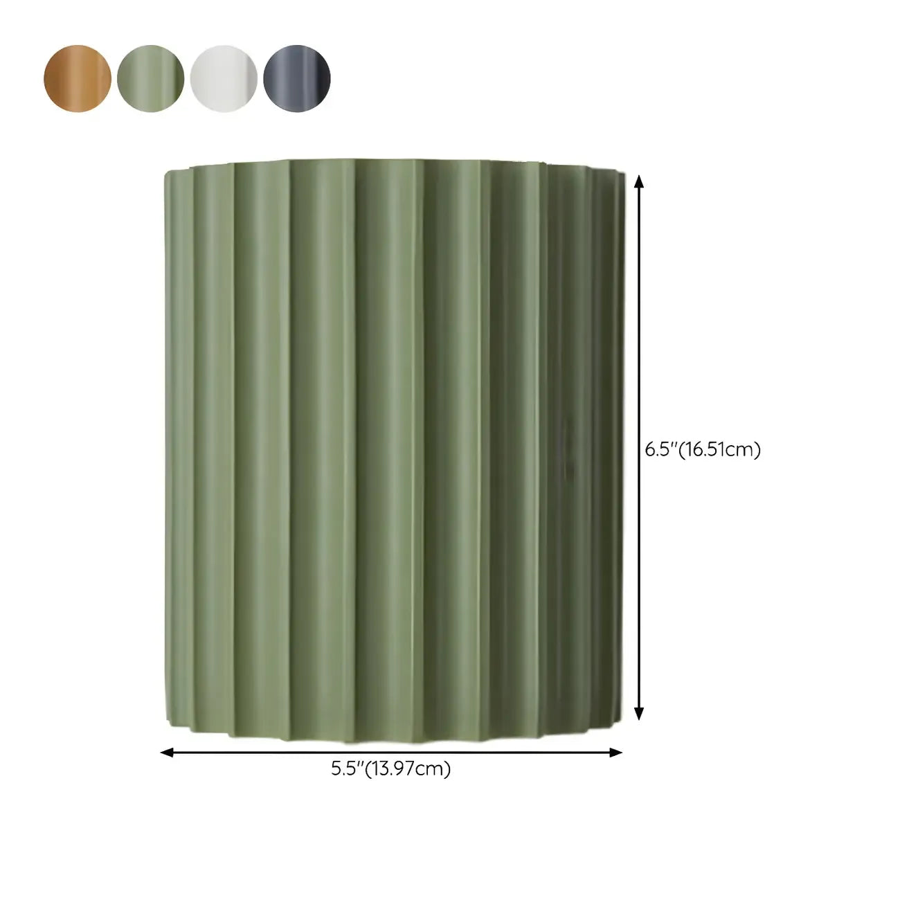 Applique murale moderne demi-cylindre nervurée à éclairage indirect