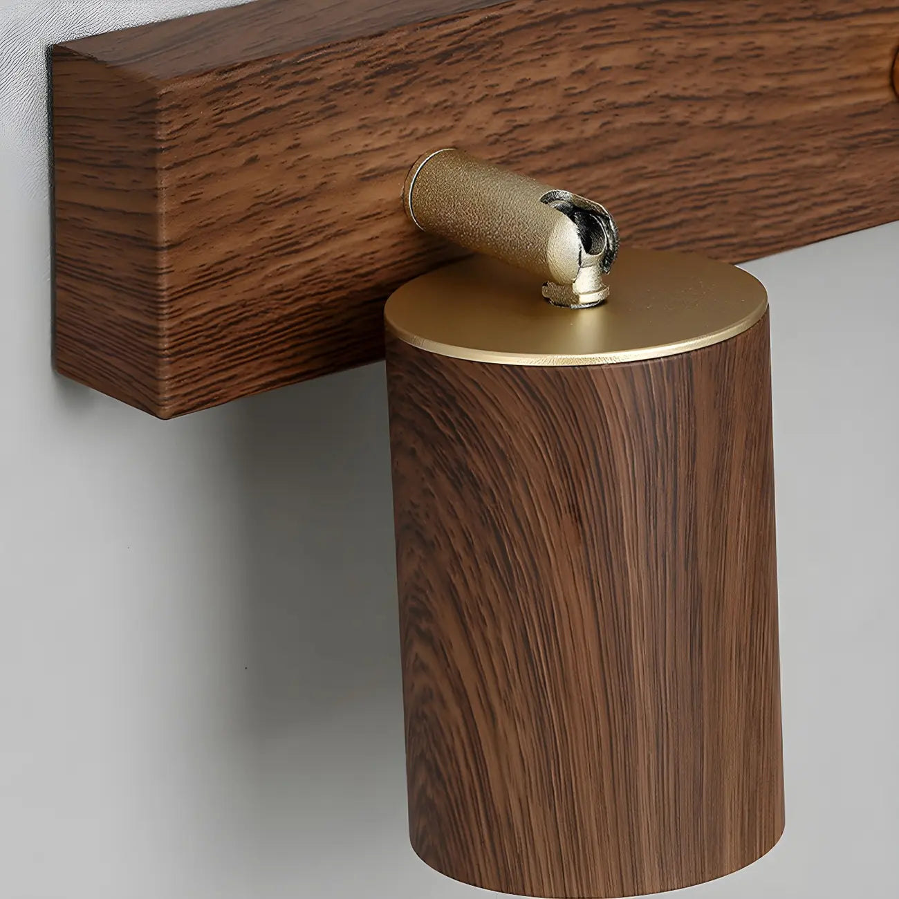 Appliques murales cylindriques marron contemporaines à plusieurs lumières