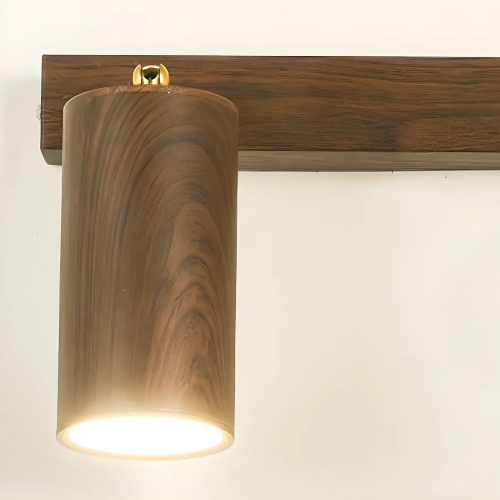Appliques murales cylindriques marron contemporaines à plusieurs lumières