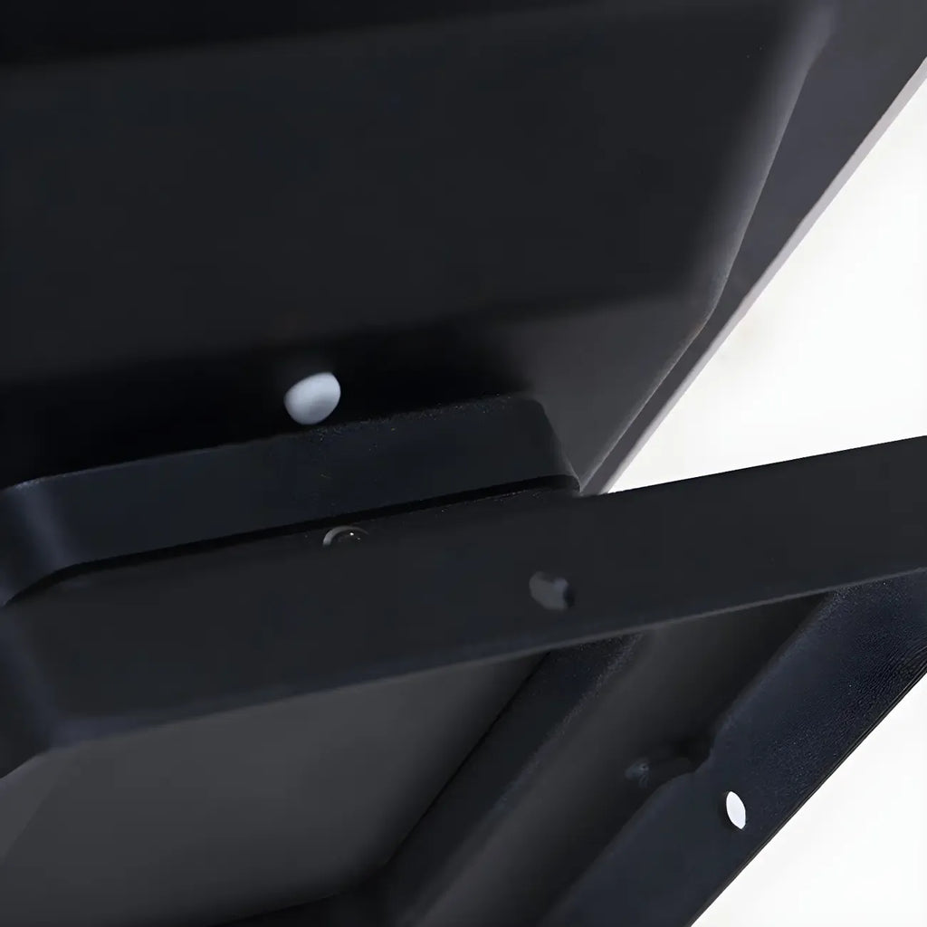 Lampadaires solaires d'extérieur modernes à abat-jour transparent géométrique.