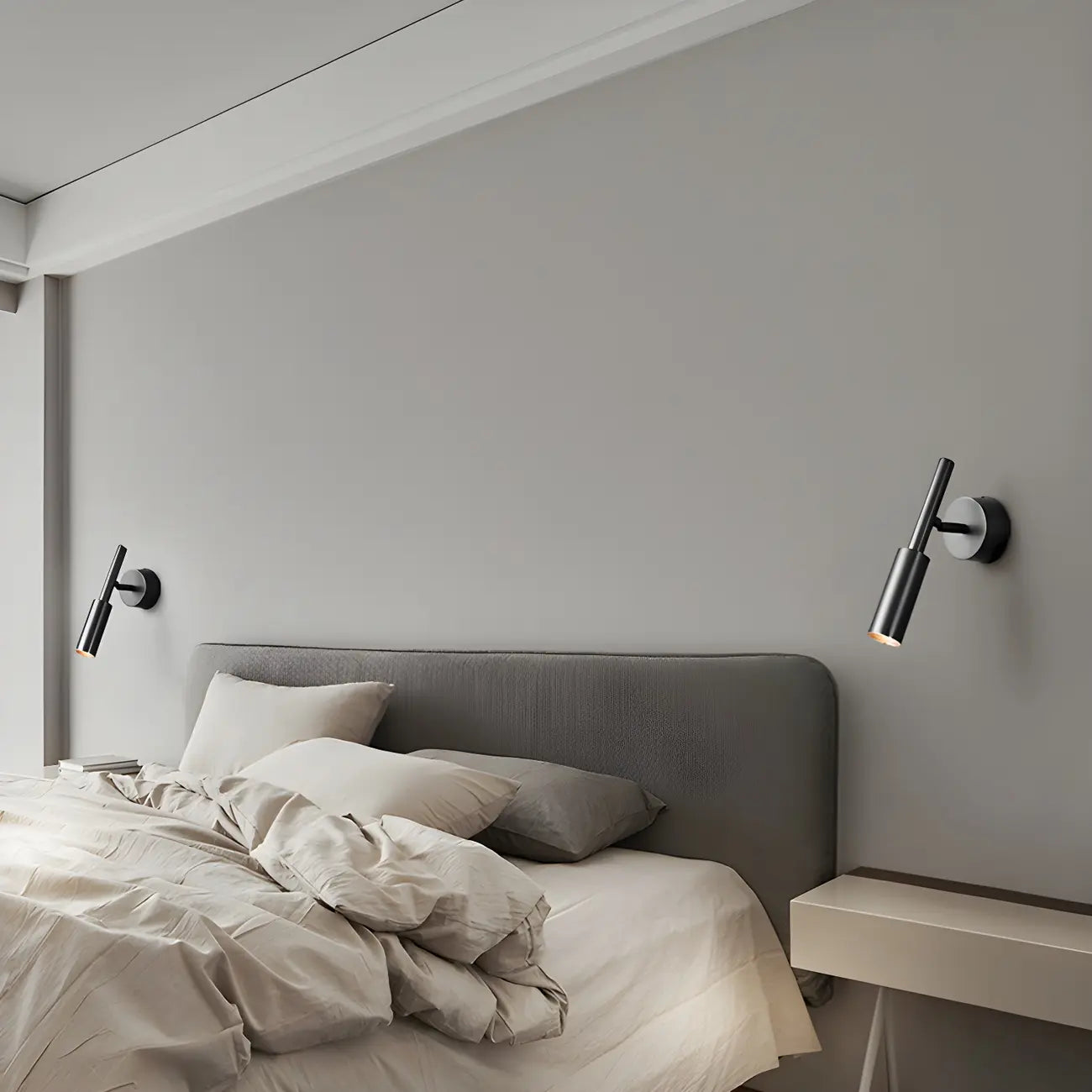 Applique murale de lecture LED moderne à 3 niveaux d'intensité pour chambre à coucher