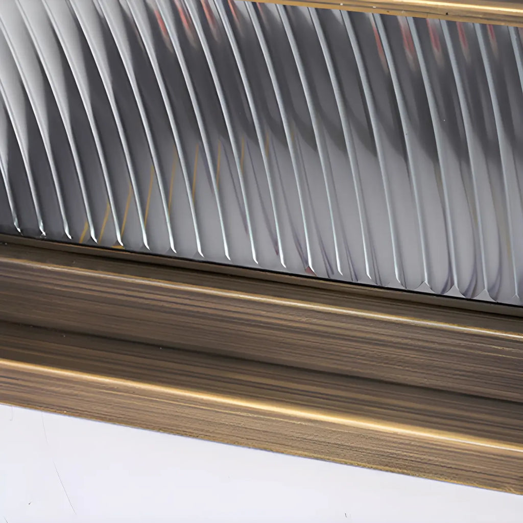 Lampadaires d'extérieur modernes à rayures géométriques brunes et solaires