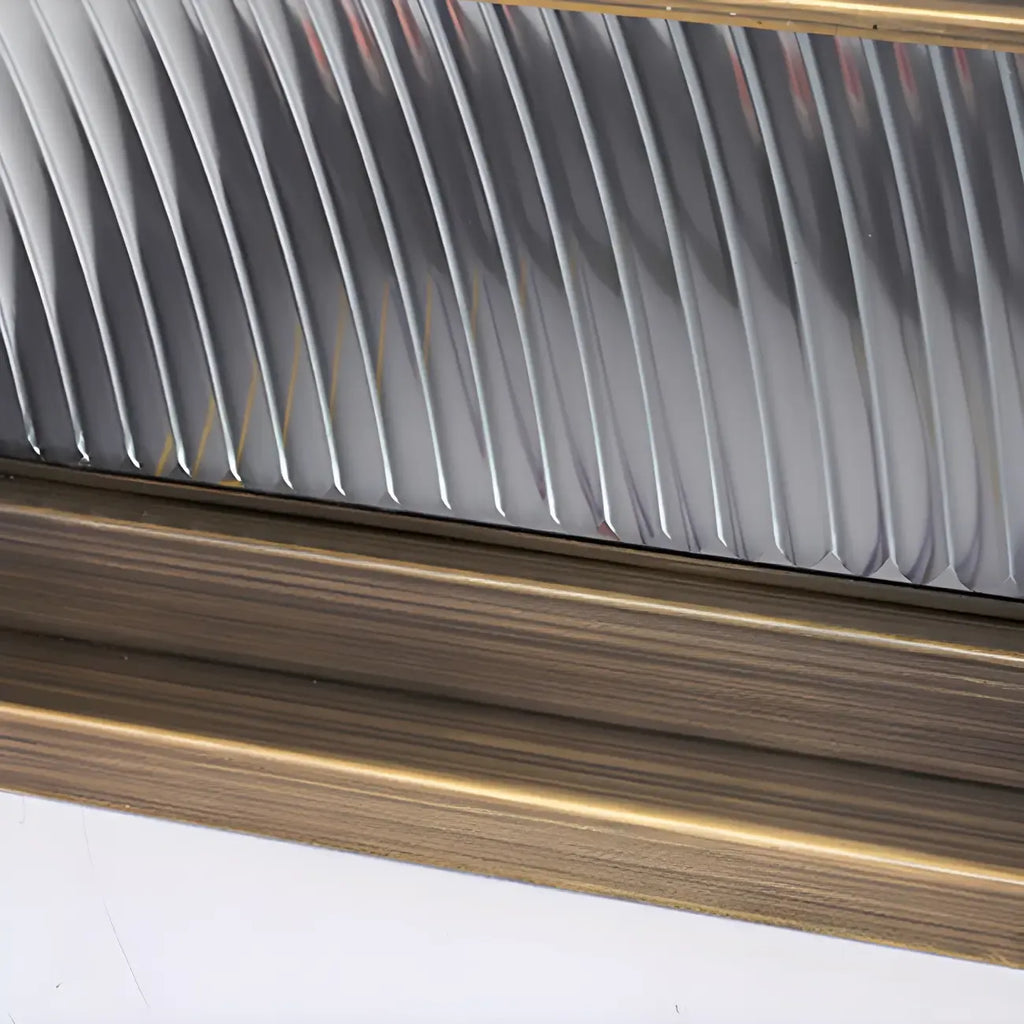 Lampadaires d'extérieur modernes à rayures géométriques brunes et solaires