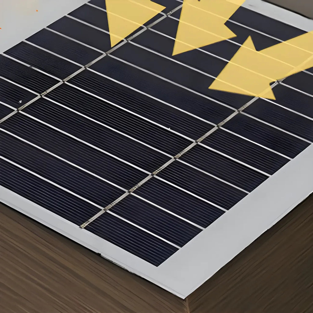 Lampadaires d'extérieur modernes à rayures géométriques brunes et solaires