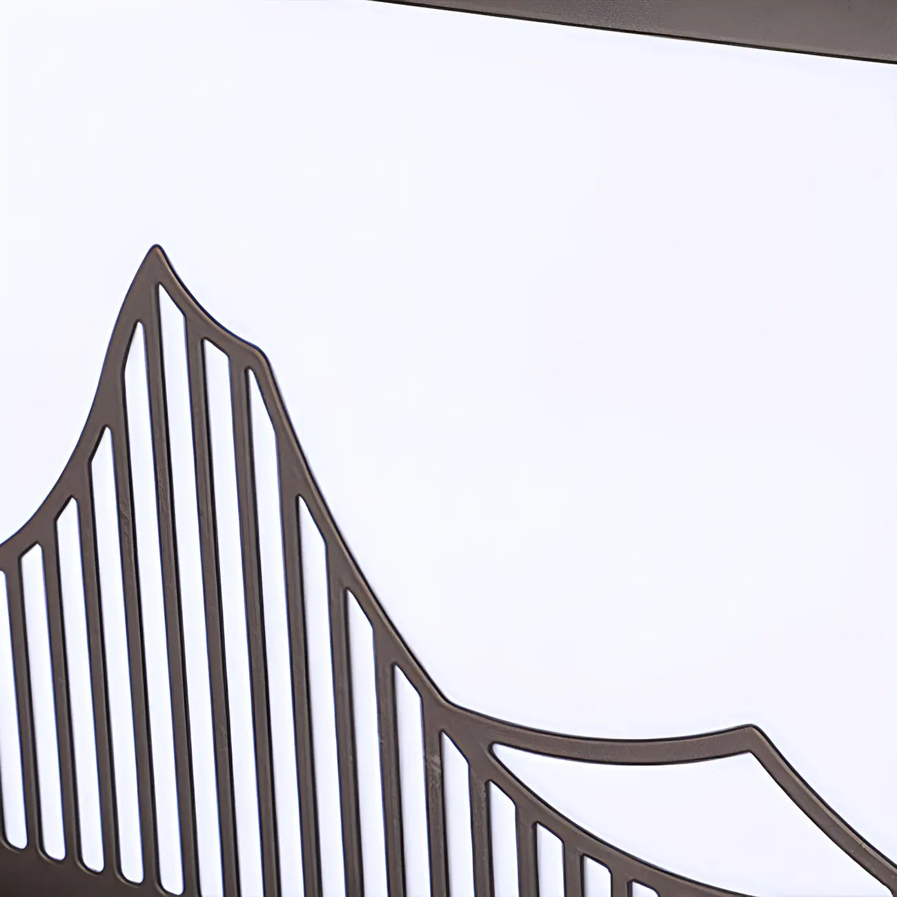 Lampadaires solaires d'extérieur noirs à silhouette de montagne moderne