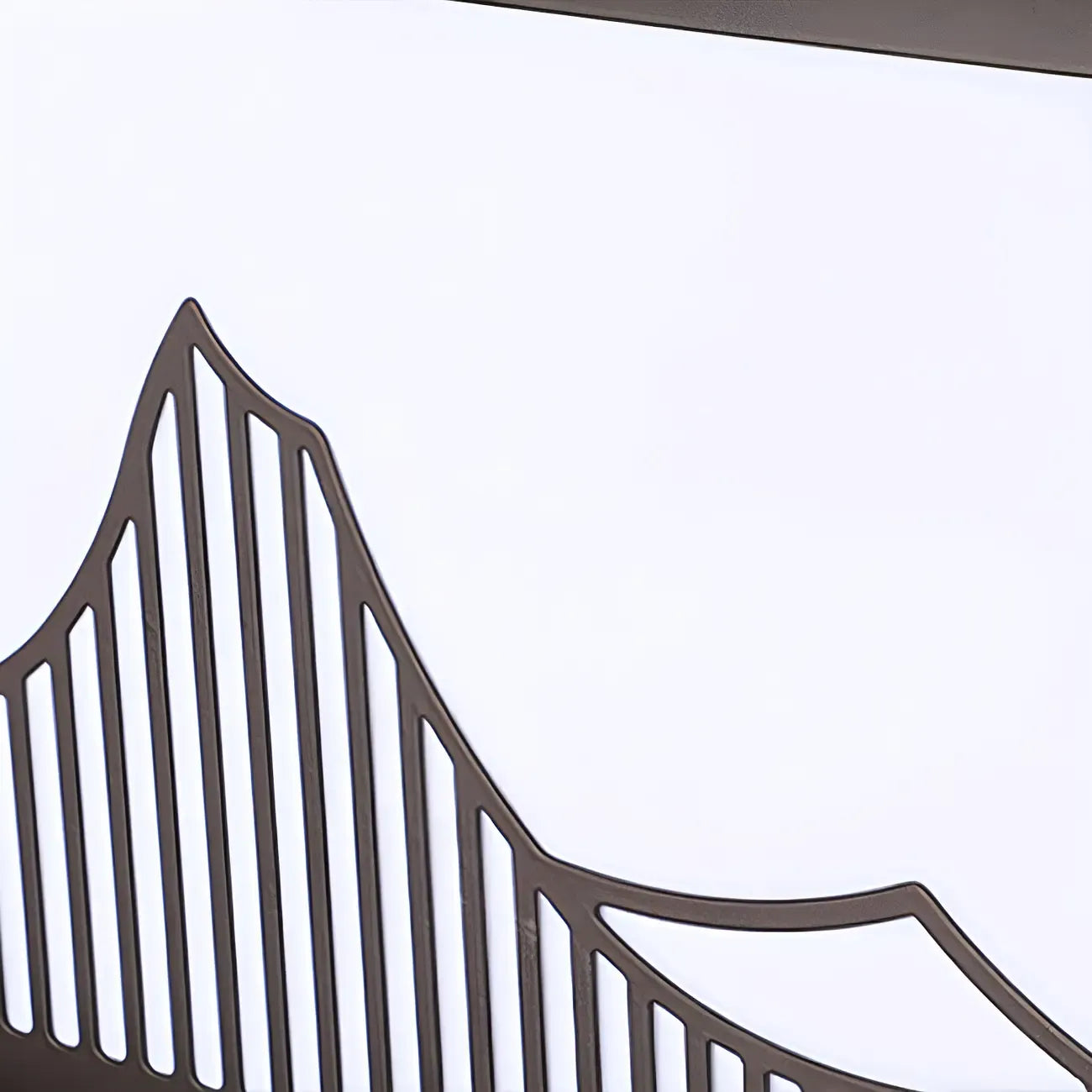 Lampadaires solaires d'extérieur noirs à silhouette de montagne moderne